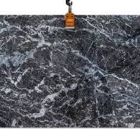 Lastra di marmo grigio carnico lucidato casuale