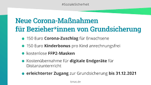 Massnahmen, lockerungen, voraussetzung für öffnungen, erlaubte veranstaltungen oder aktivitäten, weiterhin verboten aufgrund der epidemie gibt es verschiedene massnahmen, regeln und verbote. Bmas On Twitter Wir Sehen Die Zusatzlichen Corona Belastungen Fur Menschen In Der Grundsicherung Deshalb Hat Der Koalitionsausschuss Gestern Den Coronazuschlag Und Einen Erneuten Anrechnungsfreien Kinderbonus Vereinbart Alle Aktuellen Massnahmen