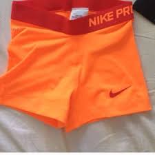 Black And Orange Nike Shorts Neon Nike Pros Spandex Shorts Nwt Nike Pro Spandex Nike Spandex Shorts Nike Neon