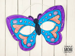 A few boxes of crayons and a variety of coloring and activity pages can help keep kids from getting restless while thanksgiving dinner is cooking. Free Printable Butterfly Mask Template Coloring Page
