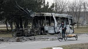 Burning tanks, detonated mines: Ukraine ...