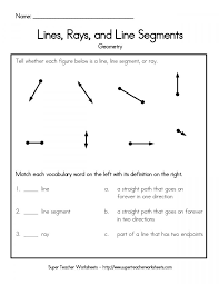 10 Lines And Line Segments Worksheets 3rd Grade In 2020 Angles Worksheet Segmentation Geometry Worksheets