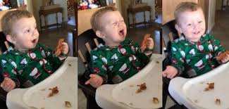 Baby Loses It After Trying Bacon For The First Time