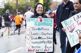 Studies show that positive messages can help you run faster—these signs from marathons around the country prove it. 46 Funny Marathon Signs To Make Runners Laugh At The Next Race