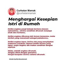 Menjadi ibu rumah tangga adalah profesi, sama halnya dengan pekerjaan di luar rumah. Ungkapan Hati Seorang Istri ç…§ç‰‡ Facebook