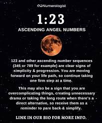 Numerologist Com On Instagram Do You Keep Seeing 123 Or Other Ascending Number Sequences Let Us Know Angel Numbers 123 Angel Number Angel Number Meanings