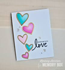 The white dotted homemade friendship card is ready to send to your lovely friends. Outside The Box Dies