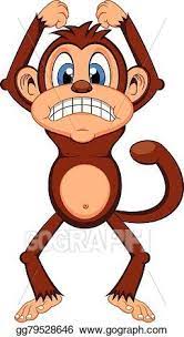 Eps Vector Angry Monkey Cartoon Stock Clipart Illustration Gg79528646 Gograph Cartoon Picture Icon Clip Art