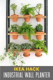 Hyllis Ikea Hack Industrial Wall Planter Industrial Wall Planters Wall Planter Vertical Garden Wall Planter