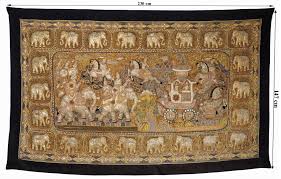 Teppich »elefant«, andiamo, rechteckig, höhe 5 mm, kurzflor für 32,99€. Paar Antik Orient Suzani Decke Tuch Silk Embroidery Katawaz Afghanistan Kabul Gallery