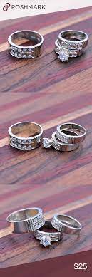 Clearance 925 Zirconia Wedding Ring Set Wedding Rings Wedding Ring Sets Jewelry