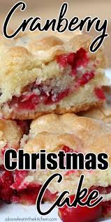 Looking for an easy cake recipe? Cranberry Christmas Cake Cranberry Recipes Holiday Desserts Christmas Cooking