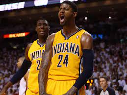 While seeing george dunk is certainly exciting news, pacers fans shouldn't photo gallery: Nba Playoffs 2013 Nba Players Enjoy Paul George Dunking On Birdman Sbnation Com