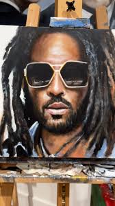 Haven’t listened to @lennykravitz for a while, although always been a fan!  but whilst painting this.. did a deep dive back into his music 🔥 🎵🎸  won’t wait that long again! , 20”x 20” acrylic