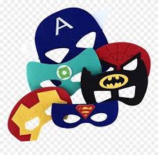 Superhero mask set icons in cartoon style. Love This Felt Superhero Masks From Captain America Mask Clipart 768730 Pinclipart