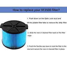 4 gallon portable wet/dry vac. Vf3500 Replacement Filter For Ridgid 3 Layer Wet Dry 3 4 5 Gallon Portable Vacuum Compatible With Wd4050 Wd4070 Wd4522 Filters 2 Vacuum Cleaner Parts Aliexpress