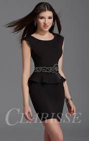 Black Peplum Cocktail Dress Maxi Vestidos Longos Vestidos Pretos Vestidos