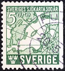 Sweden Circa 1944 A Stamp Printed In Sweden Issued For The