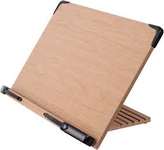 Cookbook holder with acrylic shield protects your book while you cook. Pipishell Adjustable Bamboo Cookbook Stand