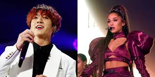 The combined net worth of bts jungkook and ariana grande will leave you stunned! Fans Think Ariana Grande Jungkook Of Bts Did A Song Together Ariana Grande Bts Jungkook Music Just Jared