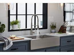 Take a look at some of the best models from this brand in 2021. Strive Self Trimming 35 Undermount Large Single Bowl Kitchen Sink W Tall Apron K 5415 Kohler Kohler