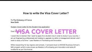 You can also follow this sample as a letter regarding visa delay. How To Write A Visa Cover Letter Student Long Stay Youtube