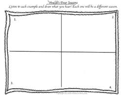 Help your students practice their fine motor skills while learning about the seasons using these blank tree templates. Vivaldi S Four Seasons Listening Drawing Activity For General Music Class