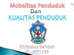 Kualitas penduduk adalah kondisi penduduk dalam aspek fisik dan nonfisik yang meliputi derajat kesehatan, pendidikan, pekerjaan, produktivitas, tingkat sosial, ketahanan, kemandirian, kecerdasan, sebagai ukuran dasar untuk mengembangkan kemampuan dan menikmati kehidupan sebagai. Mobalitas Penduduk Dan Kualitas Penduduk Ppt Download