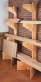 Folding Lumber Racks Another Adaptable Shelving System To Bring Inside Craft Room Option Lumber Rack Lumber Storage Diy Garage Storage