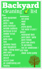 A yard clean up is sometimes all that is needed to invigorate the appearance of your backyard, and to if you want to keep your yard clean up cost to a minimum, then this guide will show you how to. Backyard Clean Up Printable Checklist The Typical Mom