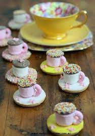 Tea Party Marshmallow Treats Think You Can Do This For Myla S Bday Tea Party Food Princess Tea Party Kids Party Food