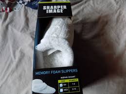 Sharper Image Woman Memory Foam Slippers Sz And 50 Similar Items