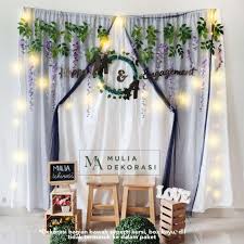 Maybe you would like to learn more about one of these? Dekorasi Backdrop Lamaran Nikahan Syukuran Aqiqah Khitan Background Backdrop Paket T Terbaru Agustus 2021 Harga Murah Kualitas Terjamin Blibli