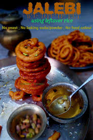 Jalebi Recipe With Leftover Rice Leftover Rice Jalebi Chawal Ki Jalebi Recipes Indian Food Recipes Indian Rice Recipes