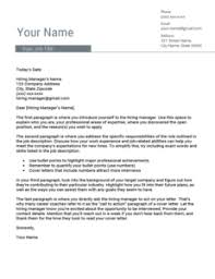 A good template helps you lay down all the important. Cover Letter Template Word Online