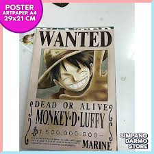 Poster One Piece Wanted Buronan Sraw Hat Luffy Zoro Nami Chopper Robin Sanji Brook Franky Usopp A4 30x21 Cm Hiasan Kamar Hiasan Dinding Dekorasi Kamar Pajangam Rumah Lazada Indonesia