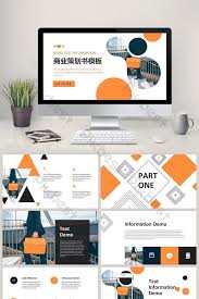  Orange Creative Color Block Business Plan Book Ppt Template Pikbest Powerpoint Bp Template Powerpoint Slide Designs Powerpoint Creative Business Plan