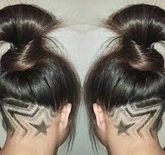 45 Undercut Hairstyles With Hair Tattoos For Women With Short Or Long Hair Undercut Hairstyles Undercut Hair Designs Shaved Hair Designs