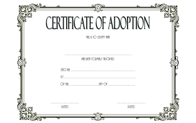 Blank Adoption Certificate Template 8 Templates Example Templates Example In 2020 Adoption Certificate Certificate Templates Pet Adoption Certificate