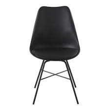 Inklusive einer tragetasche in schwarz. Stuhl Schwarz Mit Schwarzen Metallbeinen Wembley Maisons Du Monde