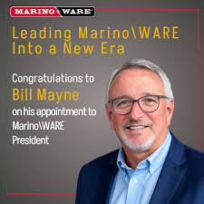 Marino\WARE is proud to announce the promotion of Bill Mayne to President.  With over thirty-five years of experience shaping our industry, Bill brings  unparalleled insight into our products, the market, and the
