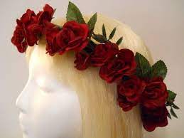 Found On Bing From Www Pinterest Com Red Flower Crown Rose Flower Crown Flower Crown
