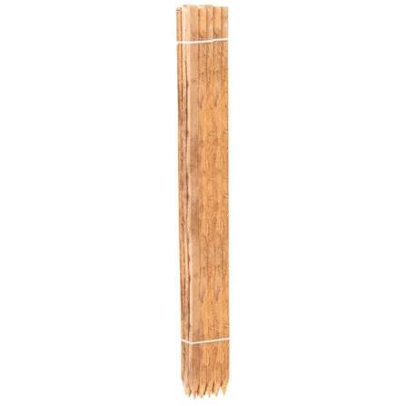 Wood Tree Stakes, 1-1/2in Diameter x 6ft Length, Bundle of 10 Stakes