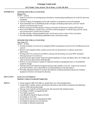 Mechanical engineer career objectives examples highly experienced mechanical engineer with vast knowledge in the field of engineering. Senior Industrial Engineer Resume Samples Velvet Jobs