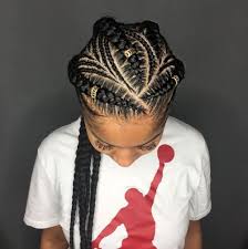 The top of the head contains several tiny braids while the back has loose curls embellished with red highlights which make the whole hairstyle more attractive. 70 Best Black Braided Hairstyles That Turn Heads In 2021