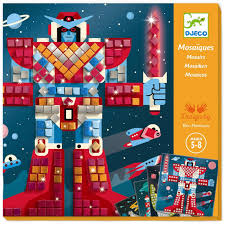 Learn alphabet letters with these fun transforming robots. Dj09424 Djeco Mosaics Space Battle Box Cad Eauonline Cad Eau Online
