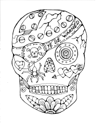 Terry vine / getty images these free santa coloring pages will help keep the kids busy as you shop,. Sugar Skull Coloring Pages Best Coloring Pages For Kids