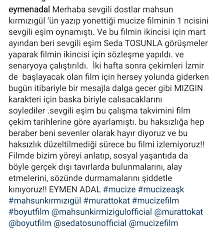 20 ağustos 1984, ankara), türk oyuncudur. Mahsun Kirmizigul Un Mucize Ask Taki Mizgin Rolu Kavga Cikardi Gercek Gundem