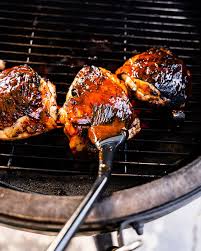 I use low heat on the grill to. Bbq Chicken Thighs Recipe