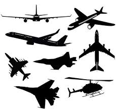 Airplane Svg Clipart Silhouette Airplane And Aircraft Vector Files Digital Download Clip Art Svg Dxf Eps Png Clip Art Silhouette Airplane Drawing